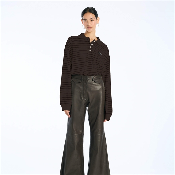 Rotate Pique Longsleeve Polo, Molé Combi